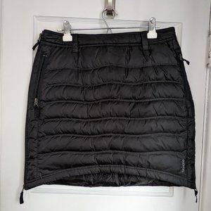 SKHOOP Short black down skirt, size L. Like New!